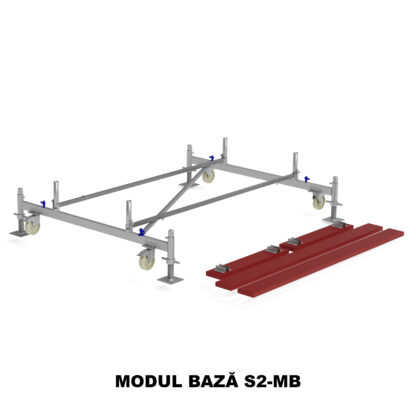 Schele RARIS, profesionale, mobile, din otel, suprafata podina 2.08×0.66m, Hlucrumax: 3.9-12.9 m, tip S2– 3