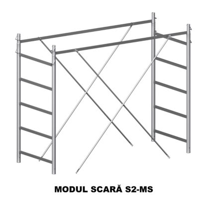 Schele RARIS, profesionale, mobile, din otel, suprafata podina 2.08×0.66m, Hlucrumax: 3.9-12.9 m, tip S2– 4