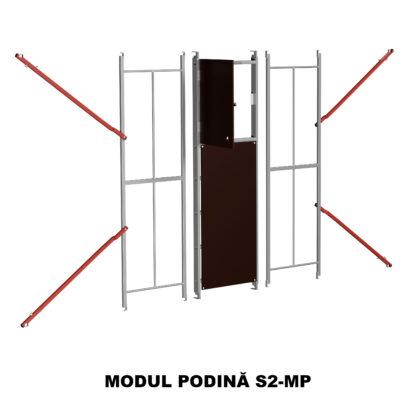 Schele RARIS, profesionale, mobile, din otel, suprafata podina 2.08×0.66m, Hlucrumax: 3.9-12.9 m, tip S2– 5