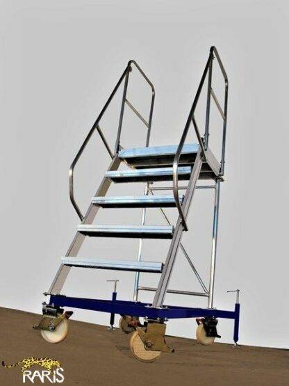 Platforma RARIS la 60°, mobila, rigidizata, baza otel, structura aluminiu, cu suruburi de calare, tip PBM 5
