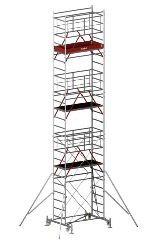 Schele RARIS, profesionale, mobile, din otel, suprafata podina 1.68×0.66m, Hlucrumax: 3.9-12.9m, tip S1– 3