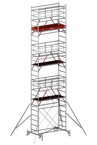 Schele RARIS, profesionale, mobile, din otel, suprafata podina 1.68×0.66m, Hlucrumax: 3.9-12.9m, tip S1– 2
