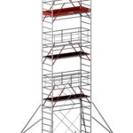 Schele RARIS, profesionale, mobile, din otel, suprafata podina 2.58×0.66m, Hlucrumax: 3,9 -12,9 m, tip S3– 8